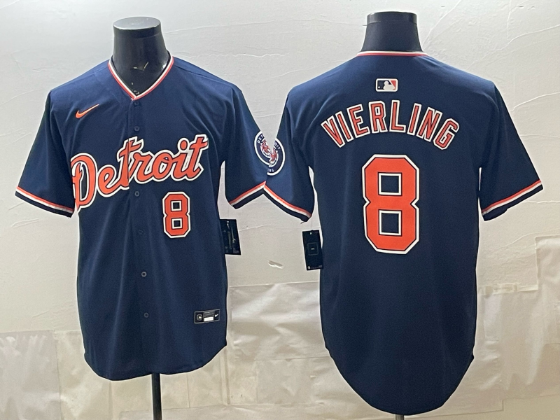 Men Detroit Tigers #8 Vierling blue Nike 2026 MLB Jersey 040906